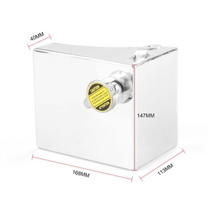 Aluminum Radiator Coolant Overflow Tank